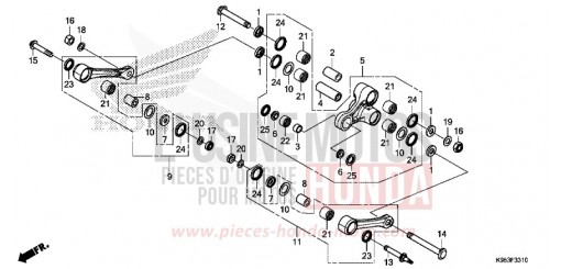 BRAS DE COUSSIN CRF250RK de 2019